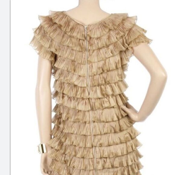 Pringle 1815 Silk Frill Tiered Dress Size 4 - Picture 9 of 9